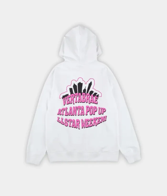 Vertabrae Atlanta Pop Up Hoodie White