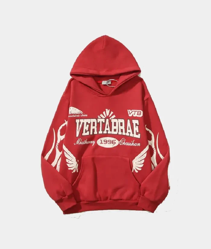 Vertabrae Logo Hoodie Red