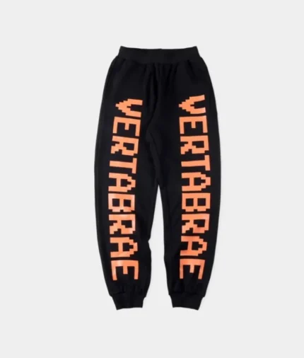 Vertabrae Logo Sweatpants BlackOrange