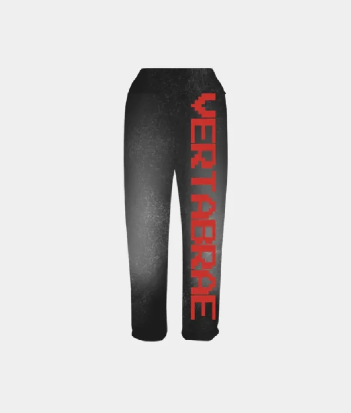 Vertabrae Logo Sweatpants BlackRed