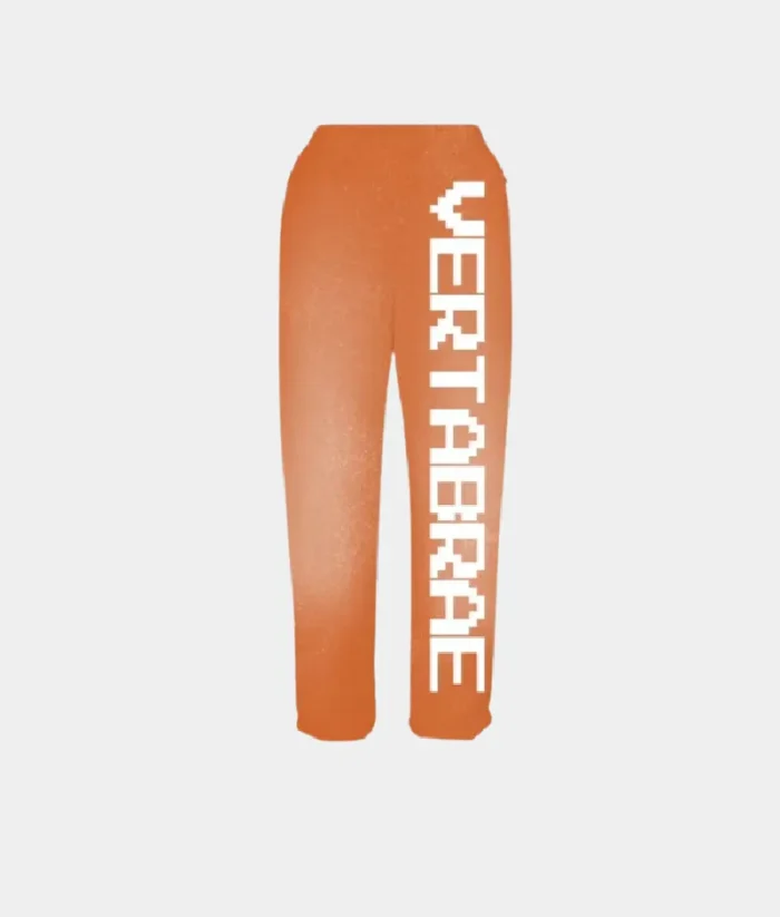 Vertabrae Logo Sweatpants OrangeWhite