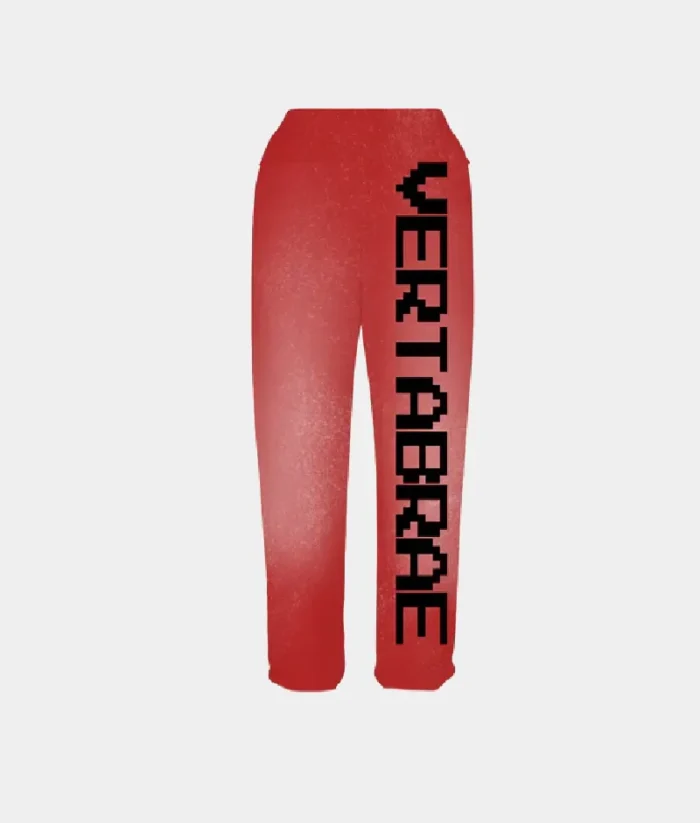 Vertabrae Logo Sweatpants RedBlack